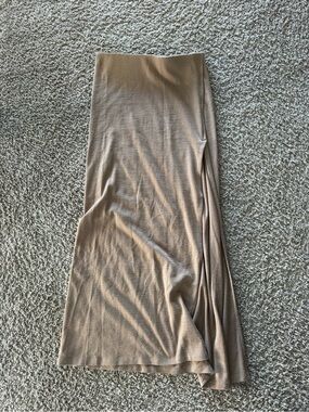 Wilfred Free Maxi Skirt in Camel Brown